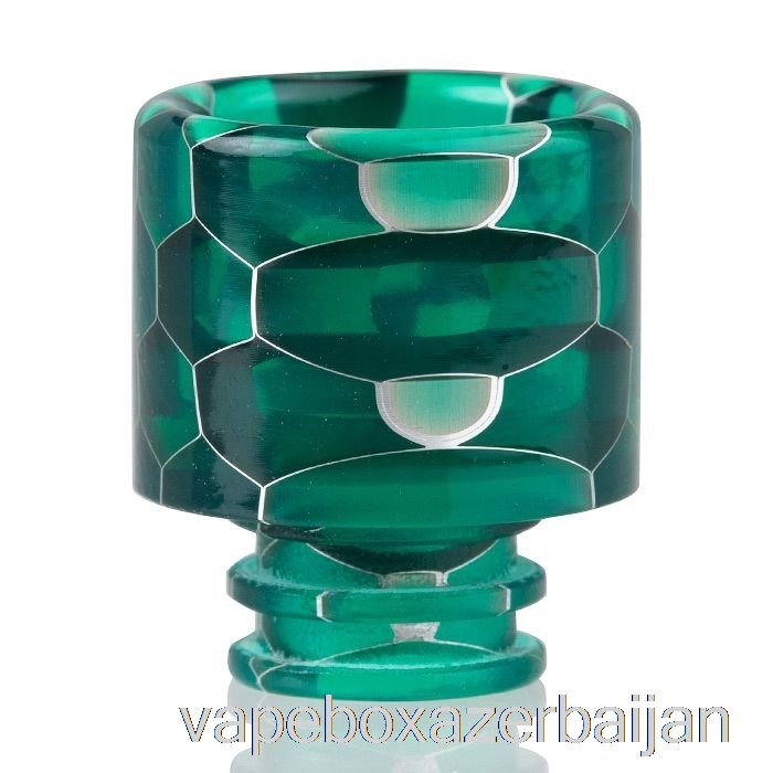 Vape Smoke 510 Snakeskin Resin Drip Tip Green